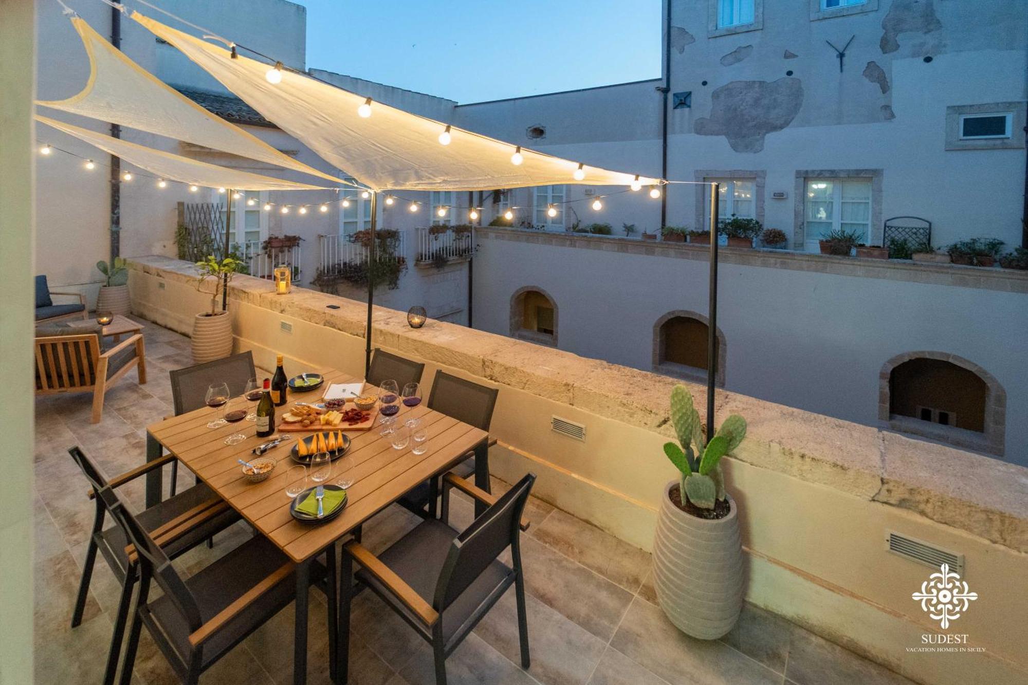 Ferienwohnung Residenza Dumah - Elegante Dimora In Centro Syrakus Exterior foto